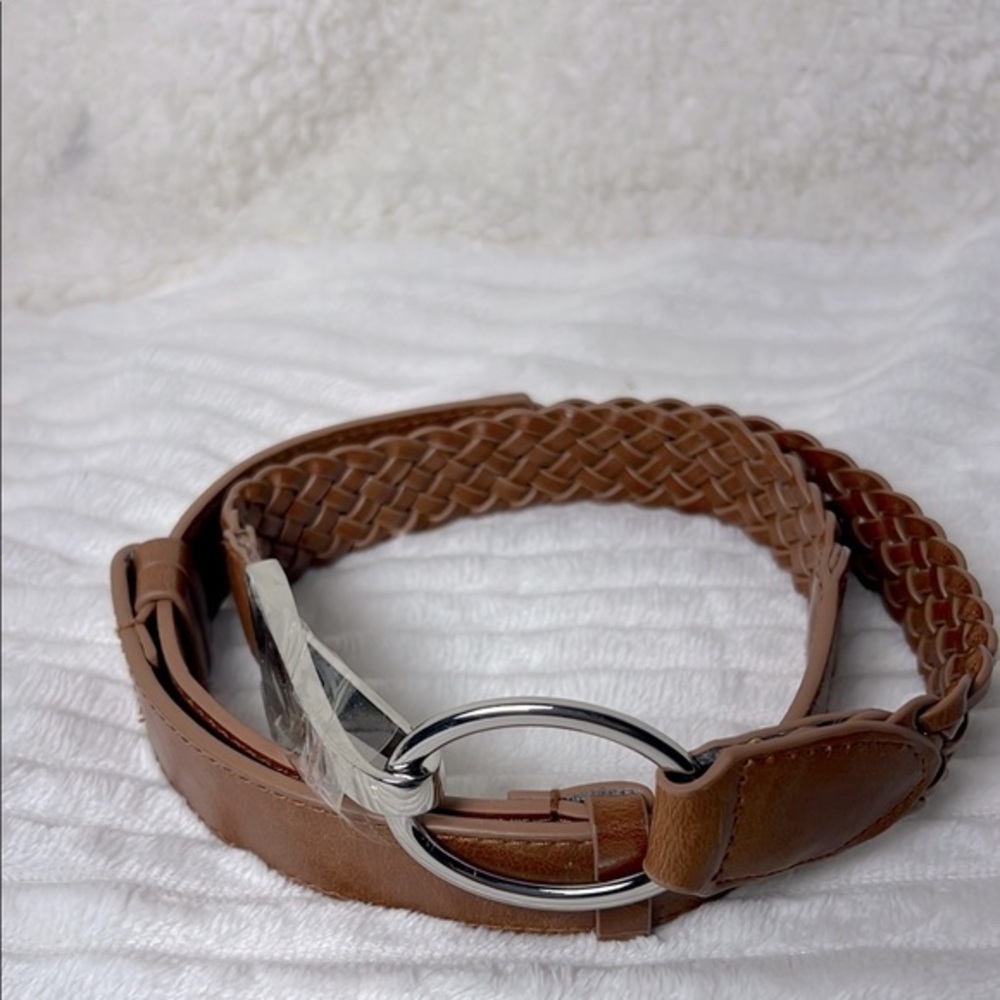 Chico brown adjustable braided belt size S/M